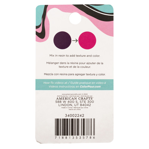 3 Pack - American Crafts Color Pour Thermal Powder 12oz-Purple To Pink - 34002242