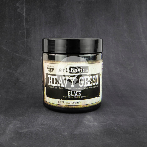 3 Pack - Finnabair Art Basics Heavy Gesso 8.5oz-Black - 961459
