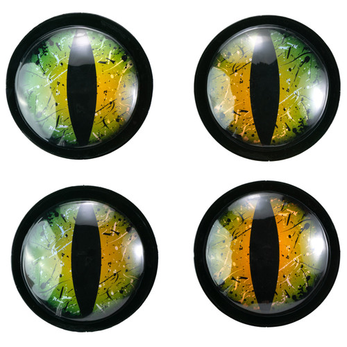 3 Pack - CousinDIY Dragon Adhesive Wiggle Eyes 4" 4/Pkg-Green - 5A002XQZ-1GYK0