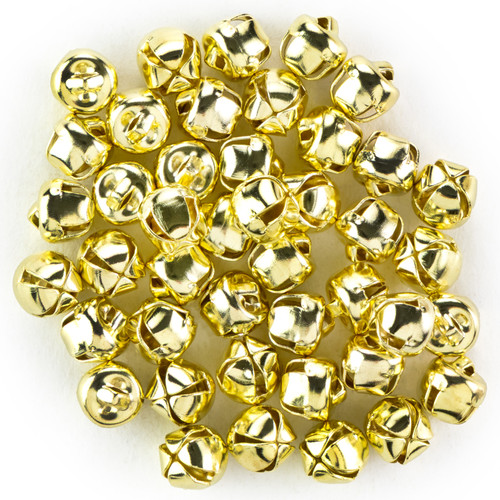 6 Pack - CousinDIY Jingle Bells 0.25" 40/Pkg-Gold - 5A002XRV-5070