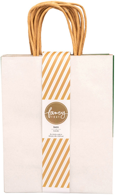 3 Pack - American Crafts Fancy That Medium Gift Bag 8"x10.25" 13 Pack-Holiday - 34007183 - 718813435741