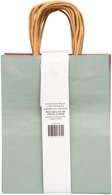 3 Pack - American Crafts Fancy That Medium Gift Bag 8"x10.25" 13 Pack-Holiday - 34007183