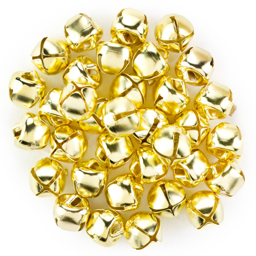 6 Pack - CousinDIY Jingle Bells 0.375" 36/PKg-Gold - 5A002XRR-1GYHZ
