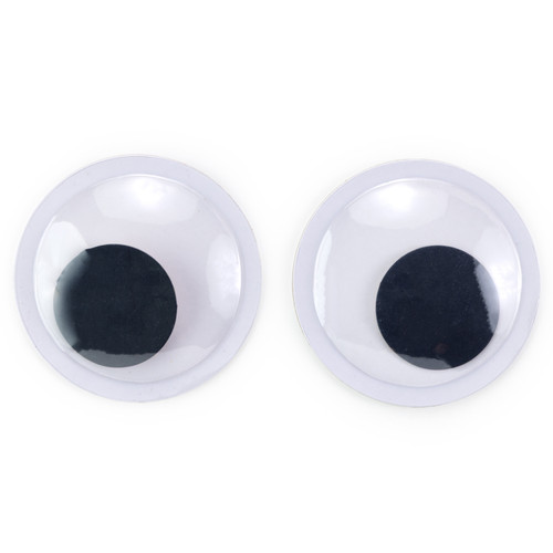 6 Pack - CousinDIY Paste-On Wiggle Eyes 100mm 2/Pkg-Black - 5A002XT7-1GYJR