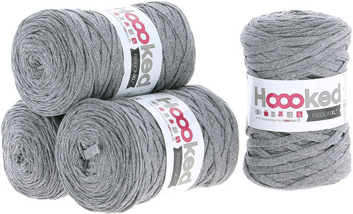 3 Pack - Hoooked Ribbon XL Yarn-Stone Grey - RXL-31