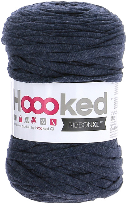 3 Pack - Hoooked Ribbon XL Yarn-Riverside Jeans - RXL-sp8 - 8718503945866