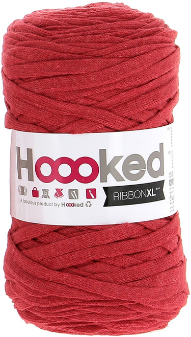 3 Pack - Hoooked Ribbon XL Yarn-Lipstick Red - RXL-34 - 8718503945118