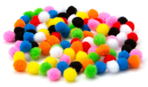 6 Pack - CousinDIY Pom-Poms 10mm 100/Pkg-Multi - 5A002F8Q-793
