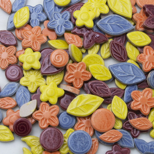 3 Pack - Milestones Mosaic Glass 12oz Value Pack-Garden Shapes - 91224398