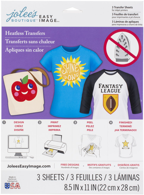 3 Pack - Jolee's Heatless Transfer Sheet 3/Pkg- - 5647051 - 015586875362