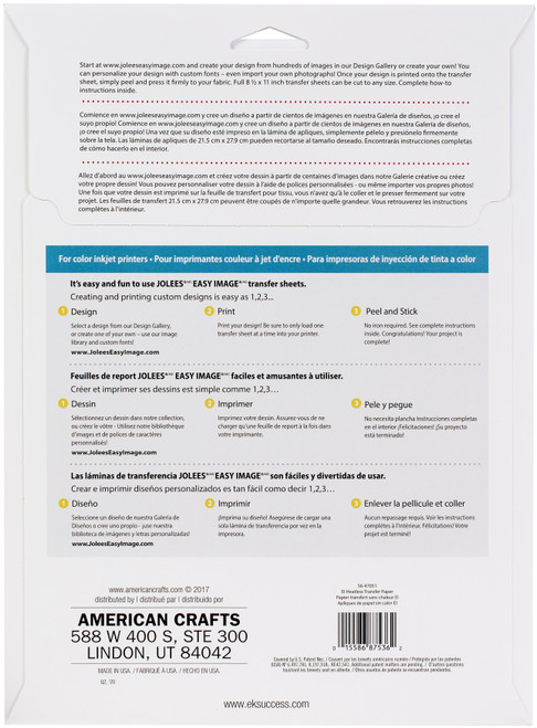 3 Pack - Jolee's Heatless Transfer Sheet 3/Pkg- - 5647051