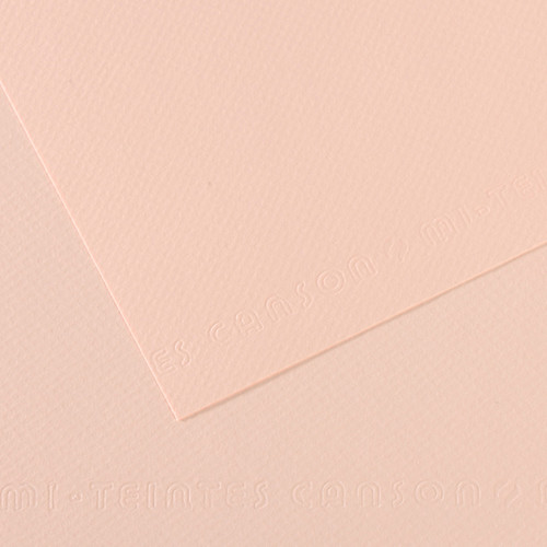 25 Pack - Canson Mi-Teintes Sheet 8.5"X11" 25/Pkg-Dawn Pink - 5A0036B0-1H7BG - 3148955735688