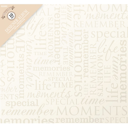2 Pack - Colorbok Post Bound Album 12"X12"-Memories -Cream - 71898D - 765468718989