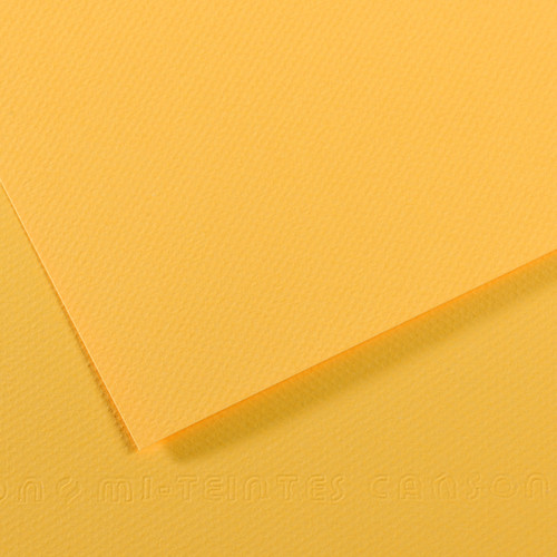25 Pack - Canson Mi-Teintes Sheet 8.5"X11" 25/Pkg-Canary - 5A0036B0-1H79V - 3148955736340