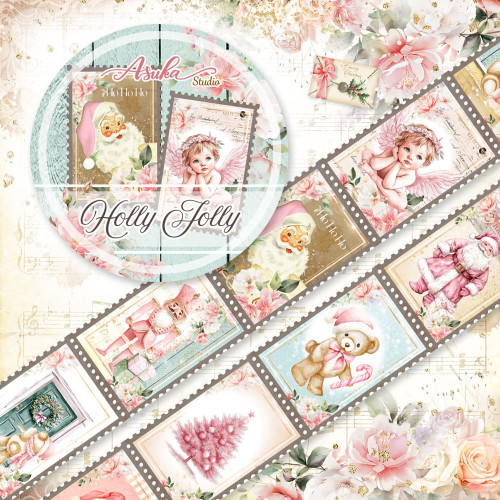 3 Pack - Memory Place Washi Tape 1-Holly Jolly - 5A003785-1H88D - 4582248617463