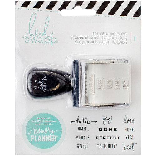 2 Pack - Heidi Swapp Memory Planner Roller Stamp-Words - HS315130 - 718813151306