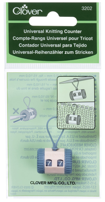 3 Pack - Clover Universal Knitting Counter-BLUE - 5A0035B8-1H6NK - 051221732027