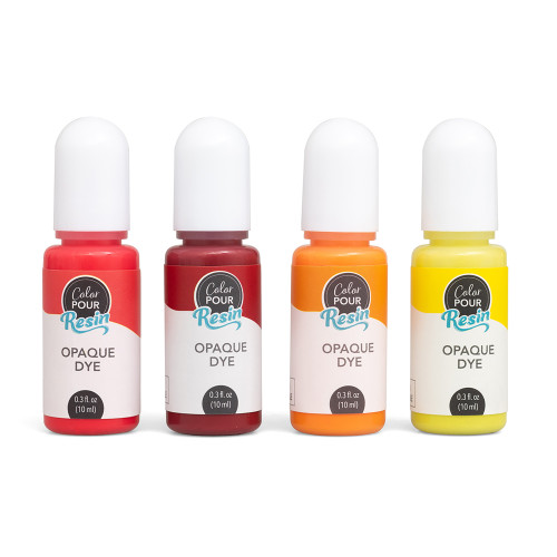 2 Pack - American Crafts Color Pour Resin Dyes .3oz 4/Pkg-Opaque - Warm - CPRDYE1-59676