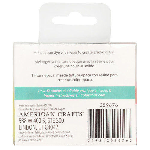 2 Pack - American Crafts Color Pour Resin Dyes .3oz 4/Pkg-Opaque - Warm - CPRDYE1-59676