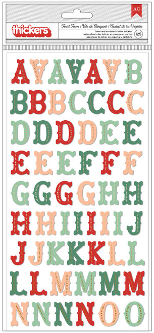 3 Pack - Busy Sidewalks Thickers Stickers 164/Pkg-Tinsel Town Alphabet - CP010594 - 718813747417