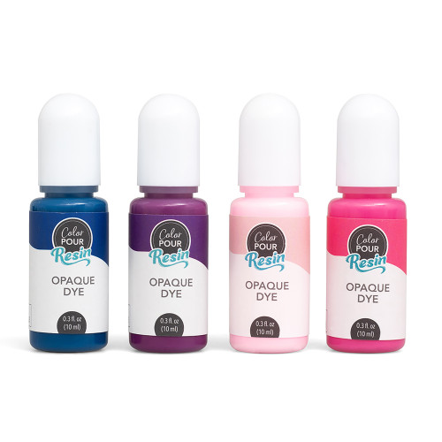 2 Pack - American Crafts Color Pour Resin Dyes .3oz 4/Pkg-Opaque - Mixed Berry - CPRDYE1-59901