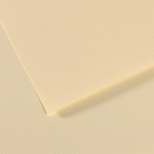 25 Pack - Canson Mi-Teintes Sheet 8.5"X11" 25/Pkg-Pale Yellow - 5A0036B0-1H7FN - 3148955735626