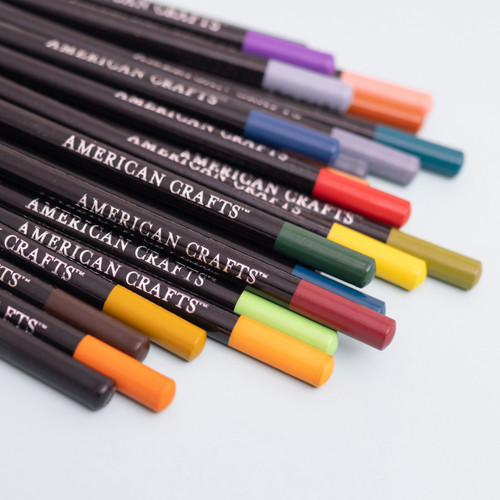 3 Pack - American Crafts Art Supply Basics Colored Pencil Set 24/Pkg-Assorted Colors - 34011315