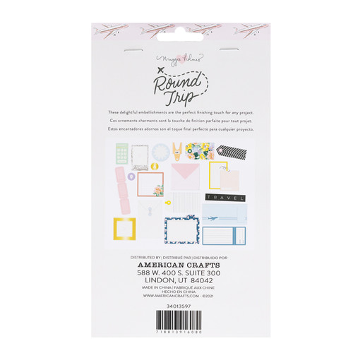 3 Pack - Maggie Holmes Round Trip Stationery Pack 20/Pkg-W/Gold Foil - MH013597