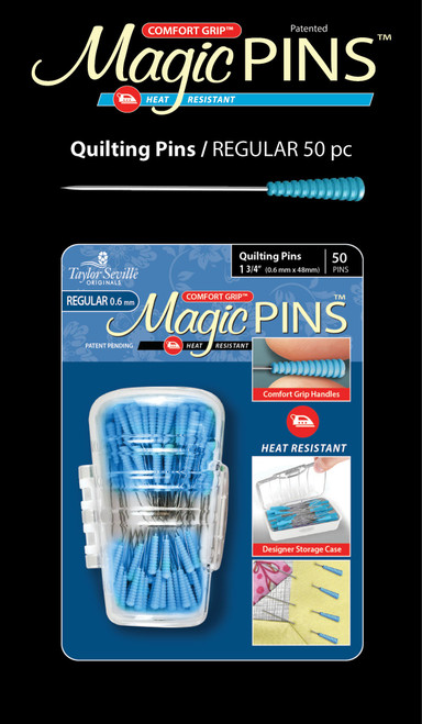 2 Pack - Taylor Seville Magic Pins - Quilting Regular-50/Pkg - 217153 - 766152217153