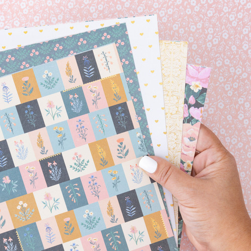 3 Pack - American Crafts Single-Sided Paper Pad 6"X8" 36/Pkg-Maggie Holmes Parasol - MH013895