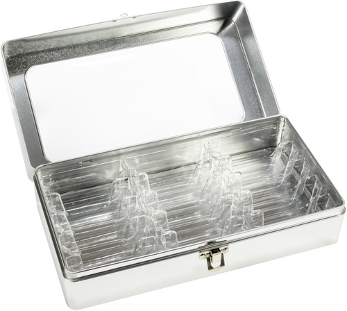 16 Pack - Tim Holtz Distress Ink Pad Tin-Holds 15 - 3"X3" Ink Pads - TDA68075