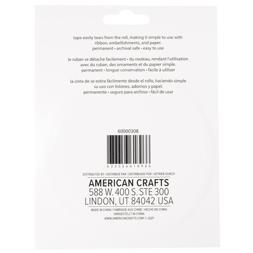 3 Pack - Sticky Thumb Double-Sided Tape 11 Yards-Clear, 2" - 60000308