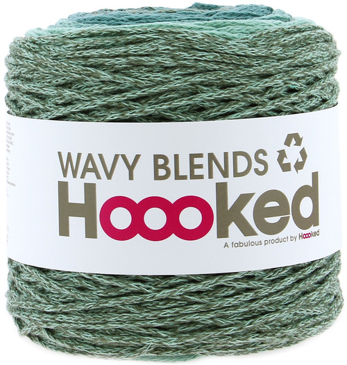 3 Pack - Hoooked Wavy Blends Yarn-Emerald Herb - WAVYBLND-05 - 8719874832205
