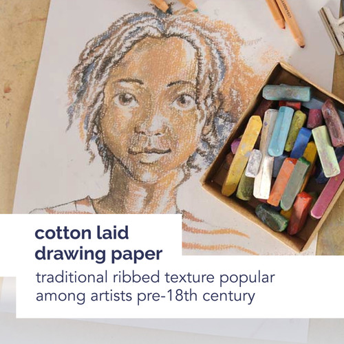 3 Pack - Canson Ingres Drawing Paper Sheets 19"X25"-White - 5A0035X4-1H7FF