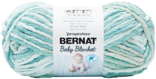 2 Pack - Bernat Baby Blanket Big Ball Yarn-Baby Blue/Green - 161104-04795 - 057355442849