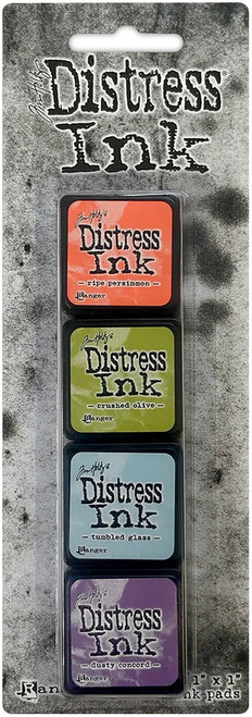 2 Pack - Tim Holtz Distress Mini Ink Pads 4/Pkg-Kit 8 - TDPK-40385 - 789541040385