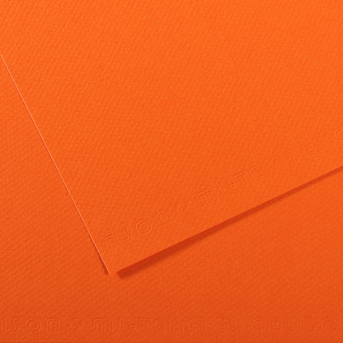 10 Pack - Canson Mi-Teintes Sheet 19"X25" 10/Pkg-Orange - 5A00366F-1H7HP - 3148955734759
