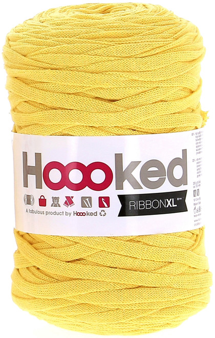 3 Pack - Hoooked Ribbon XL Yarn-Lemon Yellow - RXL-35 - 8718503945125