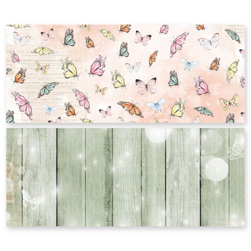 3 Pack - Asuka Studio Double-Sided Paper Pack 3.5"X8.5" 24/Pkg-Dusty Rose Slimline - MP-61113