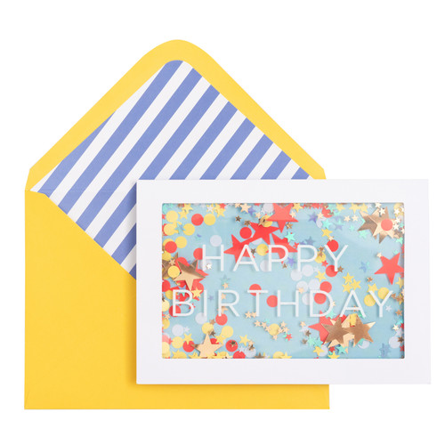 3 Pack - AC Gift - Greeting Card - 5x7 - Birthday-Happy Birthday - Primary - Shaker - 5A0035QK-1H72P