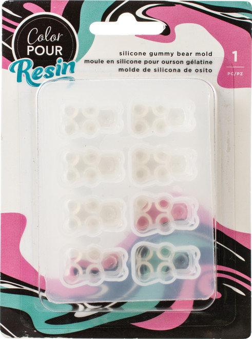 3 Pack - American Crafts Color Pour Resin Mold-Gummy Bear - 359704 - 718813597043