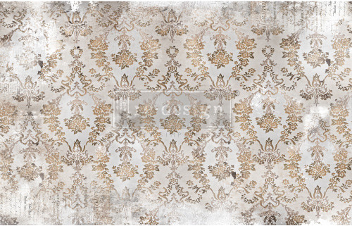 3 Pack - Prima Re-Design Decoupage Decor Tissue Paper 19"X30"-Washed Damask - REDTP-47742