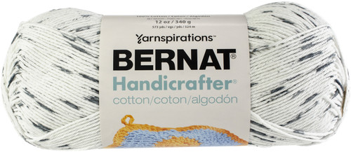 2 Pack - Bernat Handicrafter Cotton Yarn 340g - Ombres-Salt & Pepper Print - 162034-34004 - 057355431348