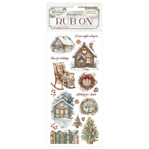 3 Pack - Stamperia Rub-On 4"X8.5"-The Owl's House Cottage - 5A0032V6-1H4L6 - 5993110046257