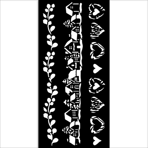 3 Pack - Stamperia Stencil 4.72"X9.84"-The Owl's House 3 Stripes - 5A0032X3-1H4LD