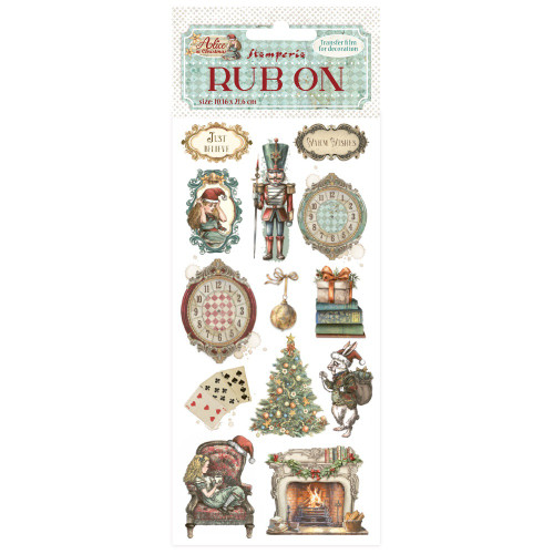 3 Pack - Stamperia Rub-On 4"X8.5"-Alice In Christmas Soldiers - 5A0032WH-1H4L7 - 5993110046448