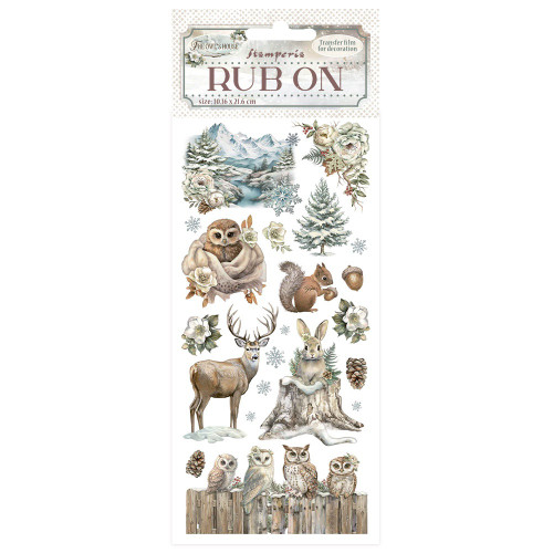 3 Pack - Stamperia Rub-On 4"X8.5"-The Owl's House Wildlife - 5A0032WN-1H4MD - 5993110046271