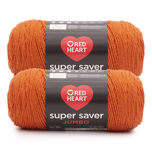 6 Pack - Red Heart Super Saver Yarn 2 Pack-Carrot - 5A002LK7-1GNBG - 726465303554