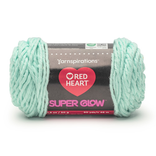 8 Pack - Red Heart Super Glow Yarn 3 Pack-Spectral Seafoam - 5A002LLF-1GNBV