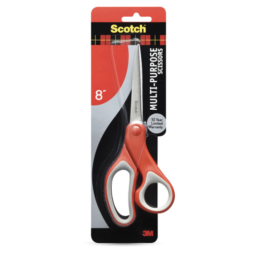 3 Pack - Scotch Multi-Purpose Scissors-8" - 5A0034BW-1H61H - 051141254722